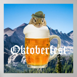 Oktoberfest Beer Festival Party Animal Poster