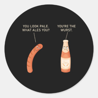 Oktoberfest Beer Festival Sausage Ger Wurst Classic Round Sticker