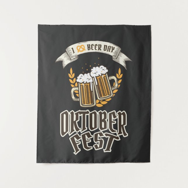 Oktoberfest Beer Festival  Tapestry (Front)
