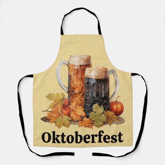 Oktoberfest Beer Mugs Apron (Front)