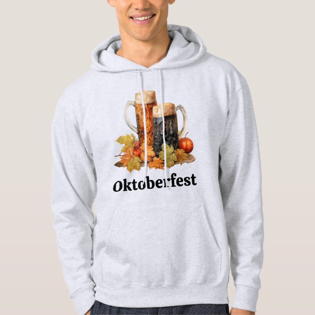 Oktoberfest Beer Mugs Hoodie (Front)