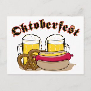 Oktoberfest Beer Postcard