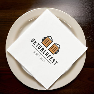 Oktoberfest Beerfest Festival Since 1910 Napkin