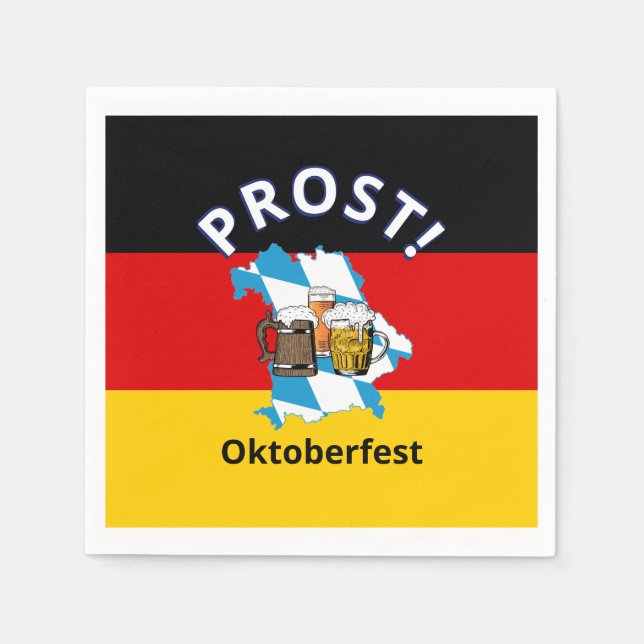 OKTOBERFEST Beers  Napkin (Front)