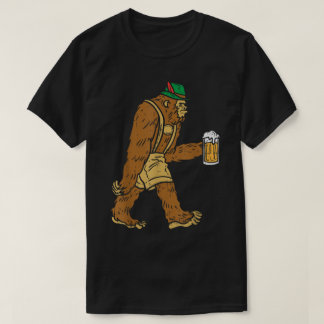 Oktoberfest Bigfoot Beer Funny Drinking Shirt