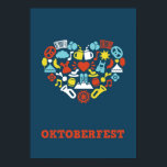 Oktoberfest (Blue) Print<br><div class="desc">This poster is an alternative design to the official poster of the Oktoberfest 2011 in München,  Germany (original size A2).</div>