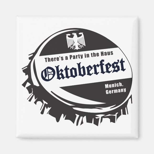 Oktoberfest-Bottle-Cap Magnet (Front)