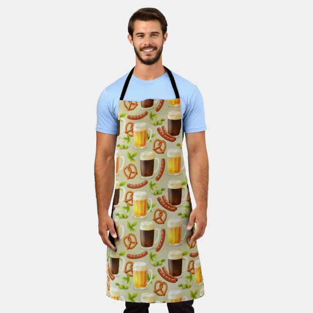 Oktoberfest Brats & Beers Apron (Worn)