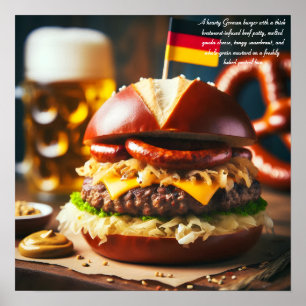 Oktoberfest Burger Feast Poster