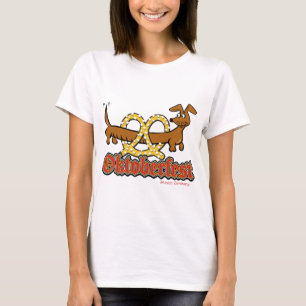 Oktoberfest-Cartoon-Pretzel-Doxie T-Shirt
