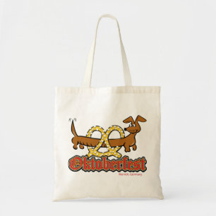 Oktoberfest-Cartoon-Pretzel-Doxie Tote Bag