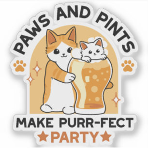 Oktoberfest Cat Party Paws and Pints
