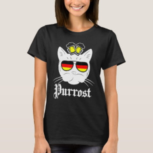 Oktoberfest Cat  Prost German Beer Drinking Bavari T-Shirt