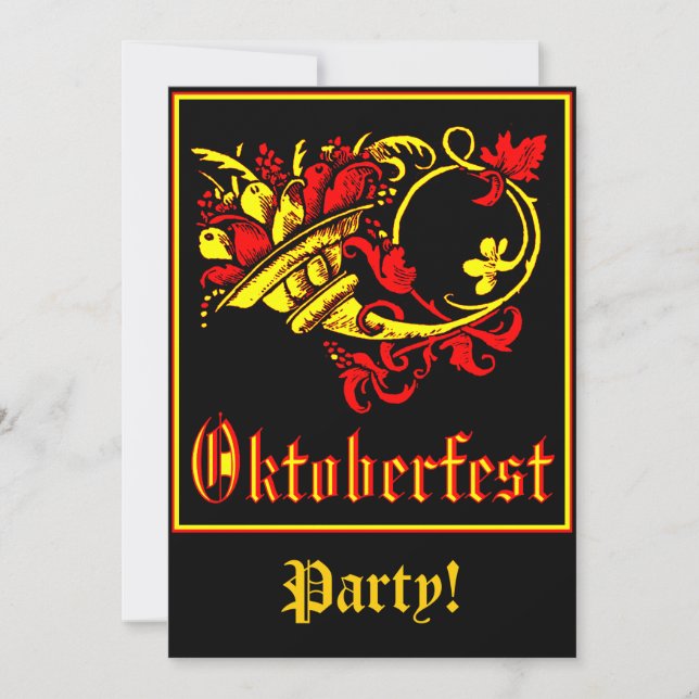 Oktoberfest Celebration Invitation (Front)