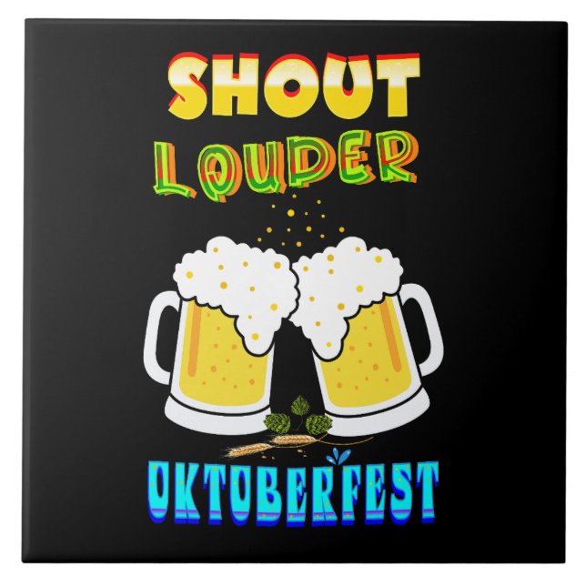 Oktoberfest Ceramic Tile (Front)