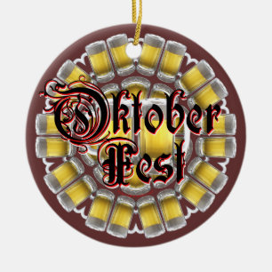 Oktoberfest Ceramic Tree Decoration