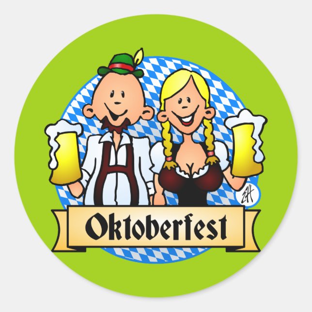 Oktoberfest Classic Round Sticker (Front)