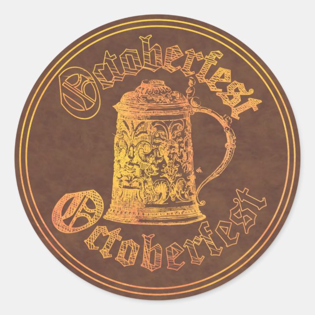 Oktoberfest Classic Round Sticker (Front)