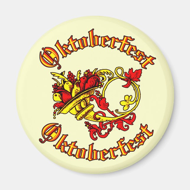 Oktoberfest Cornucopia Magnet (Front)