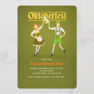 Oktoberfest Couple Invitation