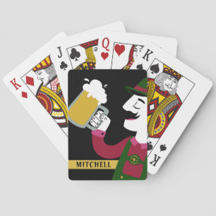 Oktoberfest custom name playing cards