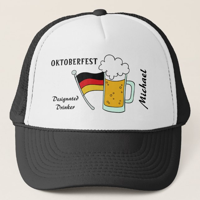 Oktoberfest custom name & text hats (Front)