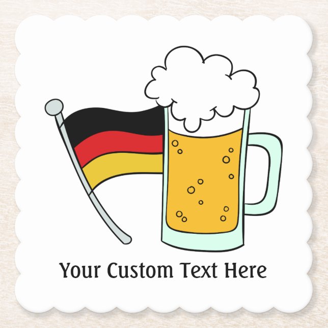 Oktoberfest custom paper coasters (Front)