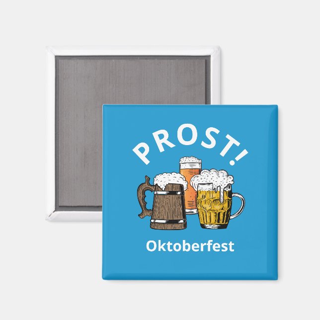 OKTOBERFEST Customisable Beers PROST Magnet (Front/Back)