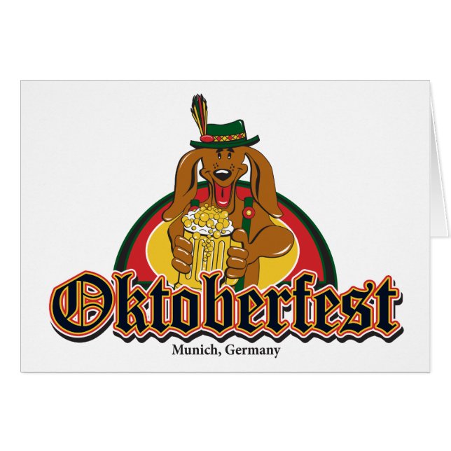 Oktoberfest Dachshund (Front Horizontal)