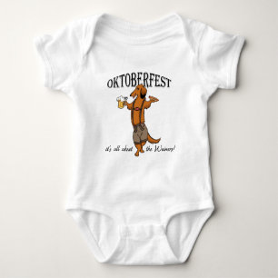 Oktoberfest Dachshund Baby Bodysuit
