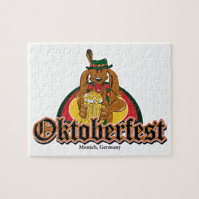 Oktoberfest Dachshund Jigsaw Puzzle (Horizontal)