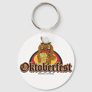 Oktoberfest Dachshund Key Ring