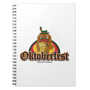 Oktoberfest Dachshund Notebook