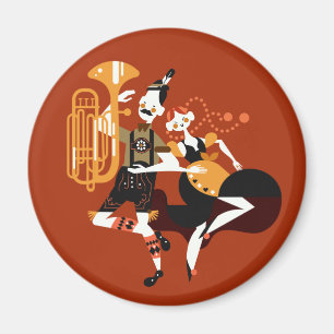 Oktoberfest Dancers magnet