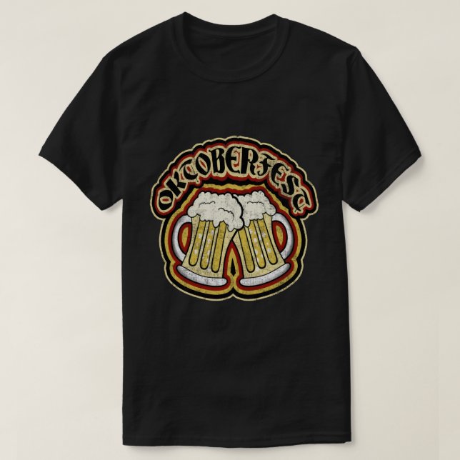 Oktoberfest Distressed T-Shirt (Design Front)