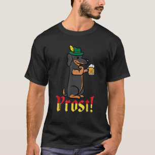 Oktoberfest Dog Dachshund Prost Wiener German Dad T-Shirt