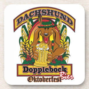Oktoberfest Dopplebock Dachshund Coaster