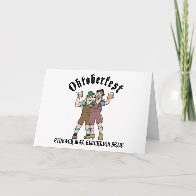 Oktoberfest EINFACH MAL GLÜCKLICH SEIN! Card (Front)