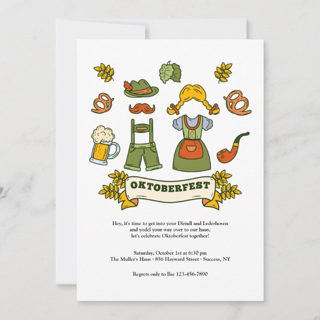 Oktoberfest Elements Invitation (Front)