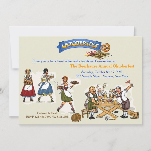 Oktoberfest Feast Invitation (Front)