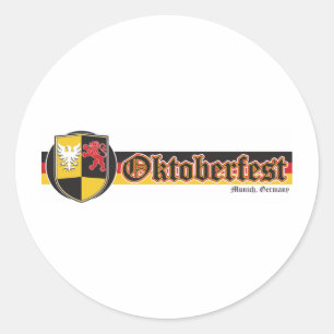 Oktoberfest-Fest-Banner Classic Round Sticker