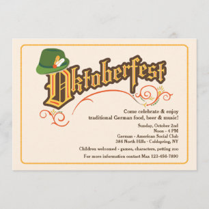Oktoberfest Festival Invitation