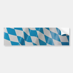 Oktoberfest Flag Colours Bavaria Bayern Bumper Sticker