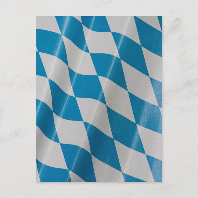 Oktoberfest Flag Colours Bavaria Bayern Postcard (Front)