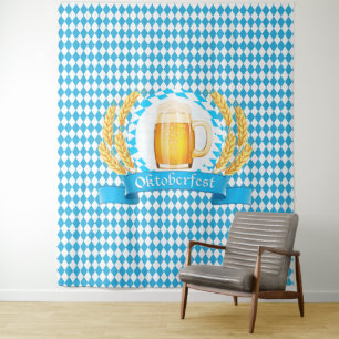 Oktoberfest Frothy Beer Mug Tapestry