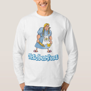 Oktoberfest Funny Drag Queen Beer Waitress T-Shirt