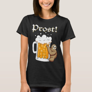 Oktoberfest Funny Sloth Mug Beer Prost 5 T-Shirt