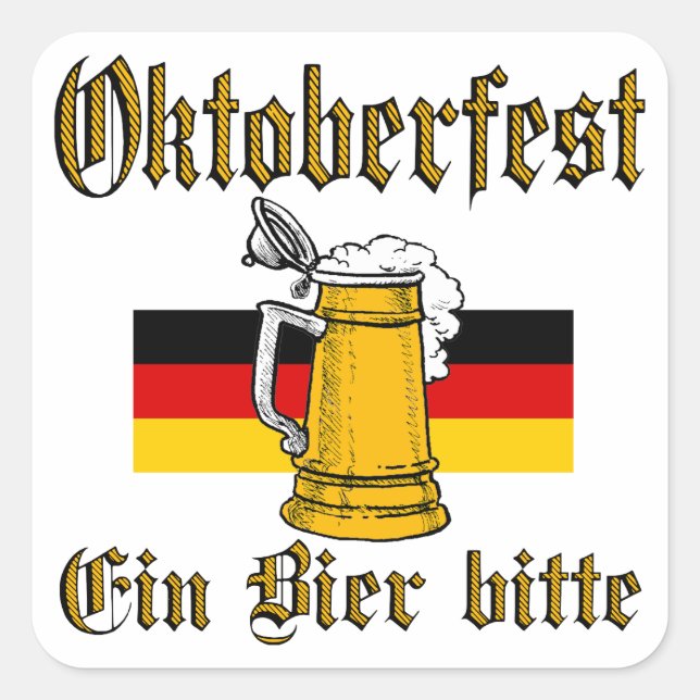 Oktoberfest Gear Square Sticker (Front)