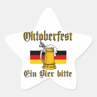 Oktoberfest Gear Star Sticker