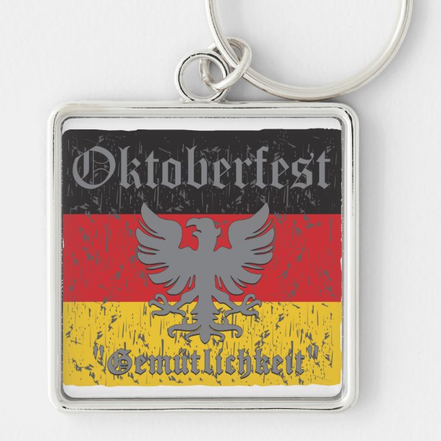 Oktoberfest Gemutlichkeit Key Ring (Front)